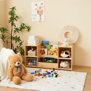 Montessori kệ sách và đồ chơi lưu trữ <span class=keywords><strong>3</strong></span>-phần trẻ em kệ sách cho tổ chức sách - Product Image 2