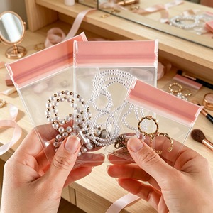 Jewelry Storage Bags EVA Transparent Self Sealing Pouches For Daily Use Jewelry Organizers - Product Image 1