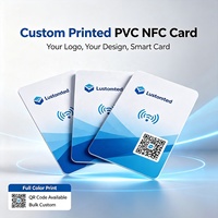 Großhandel ISO-Modell Bedruckbare Leere NFC PVC-Karten 13,56MHz mit Chips 213/215/216 Wasserdicht für Geschäfts- und Sozialkommunikation