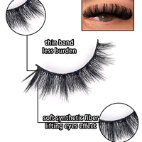 5 paires de faux cils moelleux, volume 3D naturel, en faux vison, doux et légers pour un usage quotidien S03