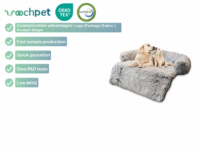 fabrik maßgeschneidert günstig luxus premium hohe qualität grau plüsch rechteck hund sofa bett weich winter warm haus gemütliches haustierbett für hund