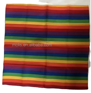 Stock barato 22*22 pulgadas 100% algodón Trinidad y Tobago bandera cuadrada Bandana - Product Image 5