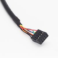 Cable de montaje en panel USB Dupont de 9 pines a 2 puertos para computadora PC Case USB Socket