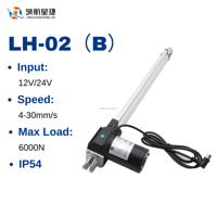 Aktuator Linear Elektrik High Force 6000N dengan Sistem Umpan Balik Sensor Hall Motor DC Magnet Permanen Tugas Berat