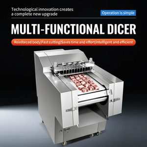 Trancheuse à viande automatique en acier inoxydable, épaisseur réglable, machine à couper le jambon et le poulet pour la transformation alimentaire - Product Image 4
