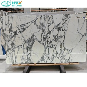 Hzx sang trọng ý arabescato Trắng phiến đá cẩm thạch thiết kế hiện đại không thấm nước mài dũa bề mặt tùy chỉnh nhà bếp Countertop tầng - Product Image 3