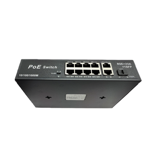 8+2 1000Mbps Factory Direct 8-Port PoE Switch 48V 10/100Mbps with 2 Uplink Ports 250 Meter Range for <strong>CCTV</strong> Camera PC - Product Image 1