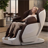 Fauteuil de massage électrique haut de gamme Zhouqi, mécanisme 3D, zéro gravité, avec audio Bluetooth Hi-Fi pour soulager le stress