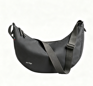 <b>Large</b>-capacity Nylon Waterproof Single-<b>Shoulder</b> Crossbody <b>Bag</b> Zipper Closure Fashionable Unisex Design for Outdoor Travel Work - Product Image 1
