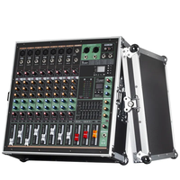 Console de mixage portable avec amplificateur de puissance, système de sonorisation Bluetooth