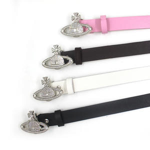 Cowgirl用の新しいダイヤモンドがちりばめられたボタンダウンベルト - Product Image 1