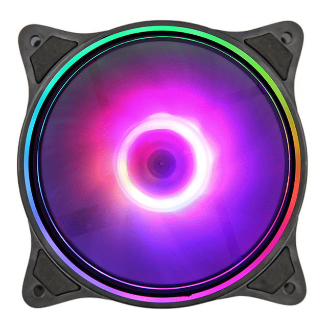 Ruix RX-125 6 Pin PWM 120mm RGB ARGB Fans 12cm Aluminum Air Cooler for PC Computer Case Cooling with RGB Lights