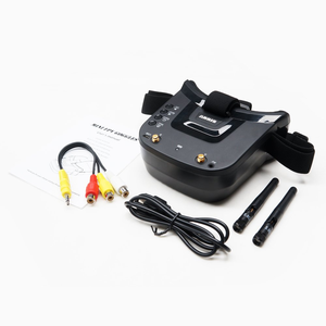 แว่นตา FPV <span class=keywords><strong>VR009</strong></span> 5.8G 40CH ค้นหาสัญญาณอัตโนมัติ เสาอากาศคู่ หน้าจอ LCD 3.0 นิ้ว 480*320 แบตเตอรี่ในตัว โดรน RC สำหรับผู้เริ่มต้น - Product Image 1