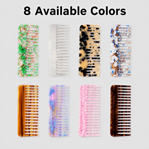 Brosse de soin quotidien luxueuse et lisse en acétate marbré, tendance, avec logo personnalisé, pour appartement d'hôtes, expédition en gros usine - Product Image 6