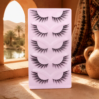 Faux cils œil de chat, effet vaporeux, éventailé, volume vison, style extension pour coin extérieur, cils en bande, fournitures de cils en gros, en vrac