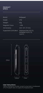 <span class=keywords><strong>MOBAPAD</strong></span> C70 pour adaptateur JoyCon Switch 2 pour Nintendo Switch 1 JoyPad, pour M6 HD M6S S1 S S1 HD manette de jeu accessoires - Product Image 6