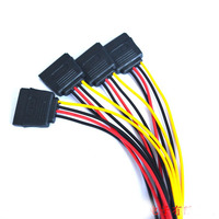 Cable de Alimentación Personalizado para Disco Duro de Servidor, Conector IDE Molex de 4 Pines Hembra a Doble SATA de 4 Pines