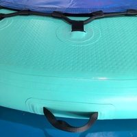 Hamac flottant gonflable de 2,4 m, quai flottant de 8 pieds, île flottante pour lac, bateau, piscine, océan