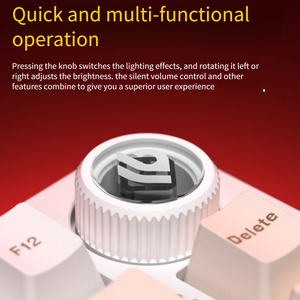 Bộ bàn phím chơi game cơ học LEOBOG Hi75C với núm xoay, khung nhôm, không dây, ba chế độ, cấu trúc hot-swap, đèn nền RGB - Product Image 4