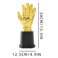 Trophée de Football Personnalisé avec Statue de Chaussures de Foot pour le Soulier d'Or, les Ligues des Champions et les Événements Sportifs