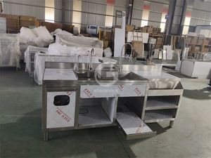 Station de bar à cocktails professionnelle en acier inoxydable - Product Image 5