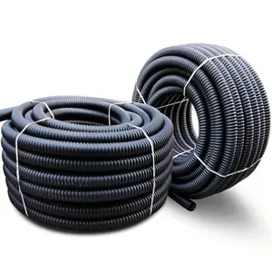 Tuyau de filtration universel en HDPE, 40-300mm, perforé, pour convertisseur d'évier, canalisations, avec canalisations