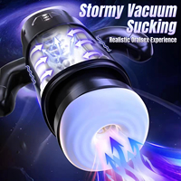 Masturbateur électrique pour homme - 100% étanche, 6 fonctions de poussée, 3 fonctions de succion, sensation de toucher réel, couleur personnalisée, masturbation