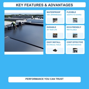 Membrane imperméable autocollante en EPDM haute élasticité résistante aux UV, membrane architecturale, ruban <span class=keywords><strong>Alubutyl</strong></span> pour l'étanchéité des toits - Product Image 4