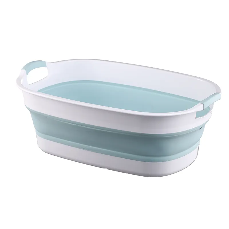 Space Saving Plastic Foldable Basins Portable Bathtub Baby Bath Tub Supplies Dog Pet Cleaning Bathing Silicone Folding Basin