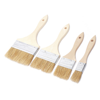 Pinceau en bois à poils naturels Finition lisse pour vernis et peinture à l'huile
