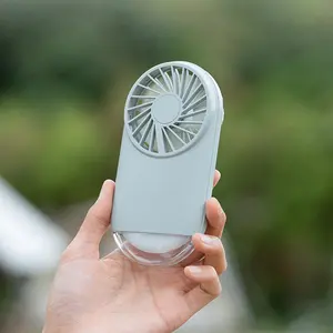 Mini Portable Fan 1800mAh Rechargeable USB Night Light Cooling Handheld Small Fan Adjust Speed Pocket Fan For Office