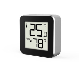 مقياس حرارة رقمي بشاشة LCD درجة حرارة داخلية إلكترونيًا سطح المكتب لاسلكي - Product Image 2