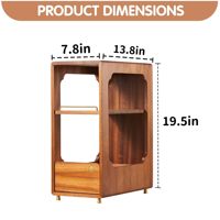 Étagère de station à café en bois massif, meuble de présentation de comptoir, tiroir de rangement, décoration de cuisine vintage, support pour accessoires à café