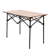 Tragbarer Klappbarer Camping-Tisch mit Ei-förmigem Design Leichtgewichtiger und Platzsparender Aluminium-Camping-Tisch