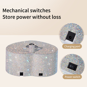 Lampe à <span class=keywords><strong>ongles</strong></span> LED UV sans fil en forme de coeur avec strass 9600mAh - Product Image 3