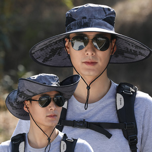 Sombrero de Pescador con Ala Ancha, Protección Solar UV, Transpirable, para Actividades al Aire Libre, Sombrero de Verano para Hombre Adulto - Product Image 1