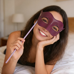 Masques de mascarade avec bâton, masque vénitien pour fête, costume d'Halloween, carnaval, masque à tenir à la main pour femmes et hommes - Product Image 6