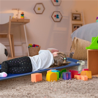 Lit à bascule Montessori en maille moderne pour tout-petits, berceau de sieste pour salle de classe, mobilier de repose pour nourrissons et enfants d'âge préscolaire
