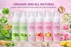 Nettoyant moussant pour l'hygiène intime féminine 60 ml, équilibre du pH et contrôle des odeurs avec probiotiques et soins aux herbes pour la fraîcheur et le confort. - Product Image 4