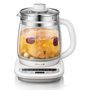 Hervidor eléctrico de vidrio Little Bear de 1.8L, multifuncional, con temporizador inteligente, de acero inoxidable 304, para uso doméstico. - Product Image 1