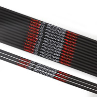 Flèches ACCMOS ID 4,2 mm 32 pouces 0,001 pouces, Spine 300-1500, carbone pur, pour arc recurve et tir à l'arc, chasse, bricolage