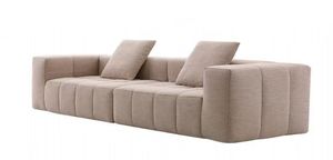 小型モダンモジュラー3シーターL字型断面ソファ生地ソファソファセットアパートホテル発泡ソファベッド金属脚 - Product Image 5