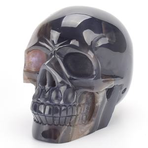 Groupe de géodes d'améthyste de haute qualité, crâne de cristal grandeur nature - Product Image 2