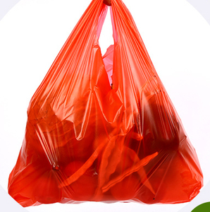 Bolsa de Compras Personalizada de PVC Rojo Grueso y Grande, Desechable, para Frutas/Vegetales/Bebidas/Desechos, Conveniente para Envasado de Alimentos - Product Image 2