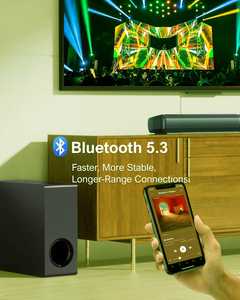 Barra de Sonido de 4.1 Canales para el Hogar, Incluye Subwoofer, Separable 2 en 1, 121 EQ, BT 5.3, Altavoces de Sistema - Product Image 6