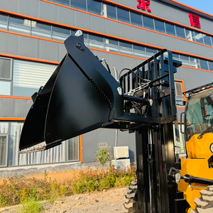 יצרן סיני מלגזות שטח 4x4, מלגזות דיזל 4 טון, מלגזות שטח עם כף 4 ב-1 - Product Image 3