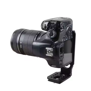 Nhà máy máy ảnh nhôm <span class=keywords><strong>L</strong></span> hình dạng dọc Shot nhanh chóng phát hành tấm Bracket đứng chủ cho DSLR máy ảnh Arca Thụy Sĩ Tripod Head - Product Image 6