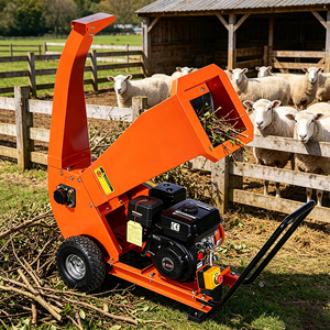 Broyeur <span class=keywords><strong>de</strong></span> branches robuste à moteur essence 13HP 3600 tr/min à démarrage électrique, conception horizontale, déchiqueteuse <span class=keywords><strong>de</strong></span> <span class=keywords><strong>bois</strong></span> - Product Image 1