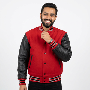 Wholesale <b>Men's</b> Wool Leather Varsity <b>Jacket</b> Custom Letterman <b>Baseball</b> College <b>Jackets</b> CollegeBaseballjacket <b>for</b> <b>men</b> - Product Image 1