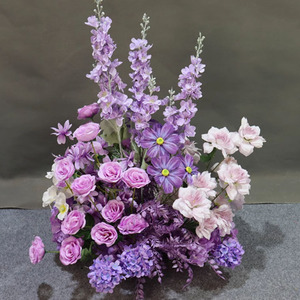 Centro <span class=keywords><strong>de</strong></span> Mesa Floral <span class=keywords><strong>de</strong></span> Lavanda y Lila, Arreglo <span class=keywords><strong>de</strong></span> Rosas Artificiales <span class=keywords><strong>de</strong></span> Seda Púrpura para Decoración <span class=keywords><strong>de</strong></span> Mesa <span class=keywords><strong>de</strong></span> Boda - Product Image 2